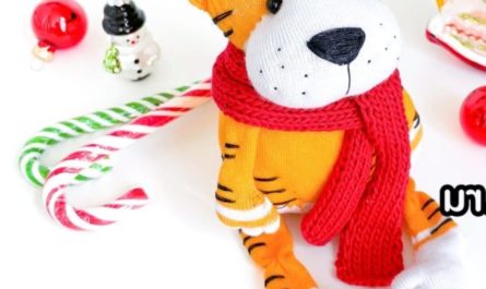 Как сделать игрушку тигра из носка: выкройка и видео МК