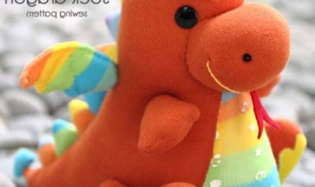 Мягкая игрушка дракон из носков - пошаговый МК с фото и описанием