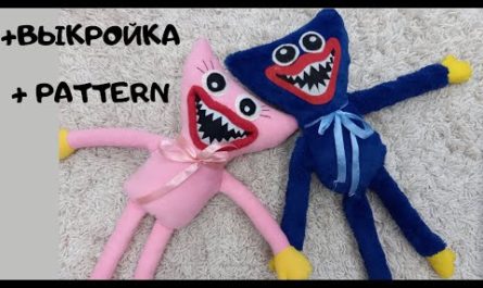 Выкройка игрушки Хагги Вагги и Кисси Мисси + видио МК