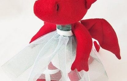 Выкройка игрушки дракона для пошива игрушек из ткани