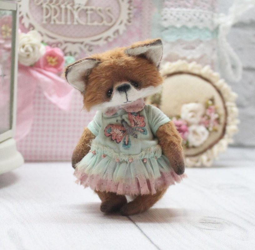 Выкройка натуральной игрушки лиса: шьем игрушку своими руками