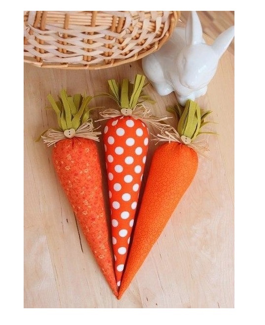 Выкройка морковки из ткани