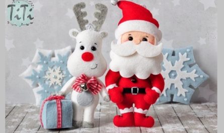 Выкройка новогодних игрушек из фетра