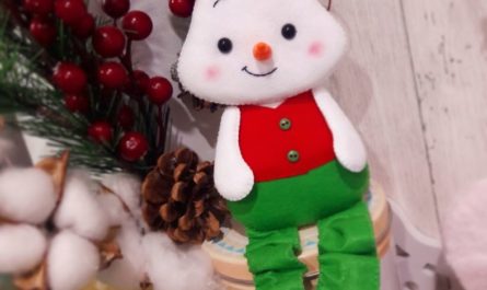 Снеговик из фетра своими руками выкройка