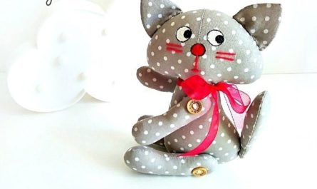 Мягкая игрушка кота из ткани выкройка