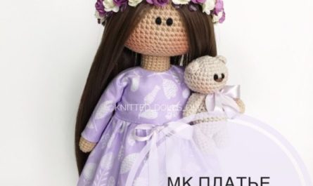 Выкройка платья с рукавами для куклы