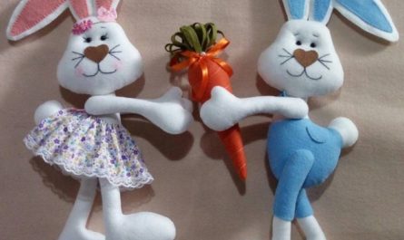 Зайчик из фетра своими руками выкройка