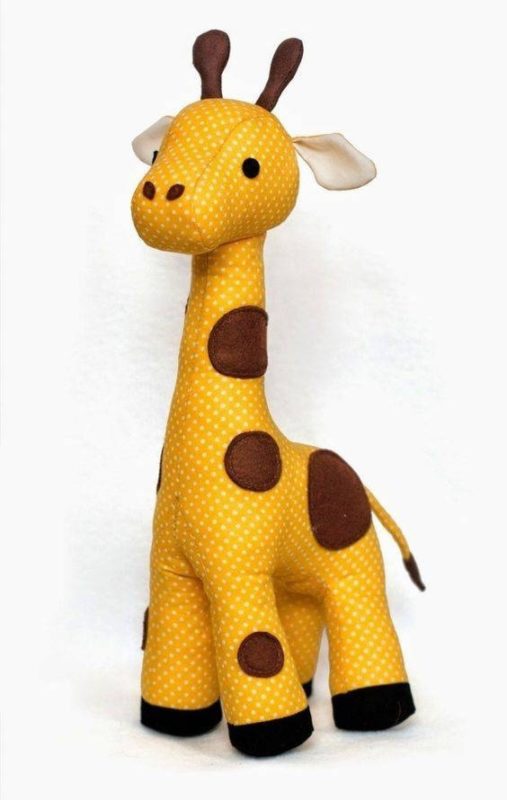Игрушка жираф из ткани своими руками